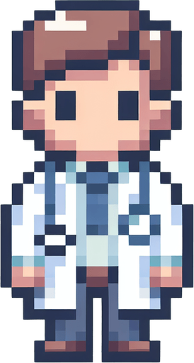 a sprite of a doctor.
a 2d sprite of a doctor