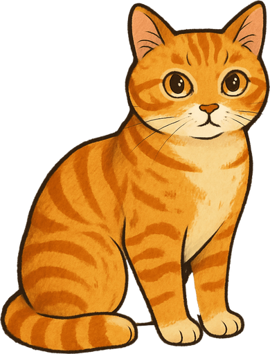 Cat. Full body..
2d