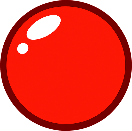 Red bubble.
In-Game asset.  2d.  High contrast.  No shadows