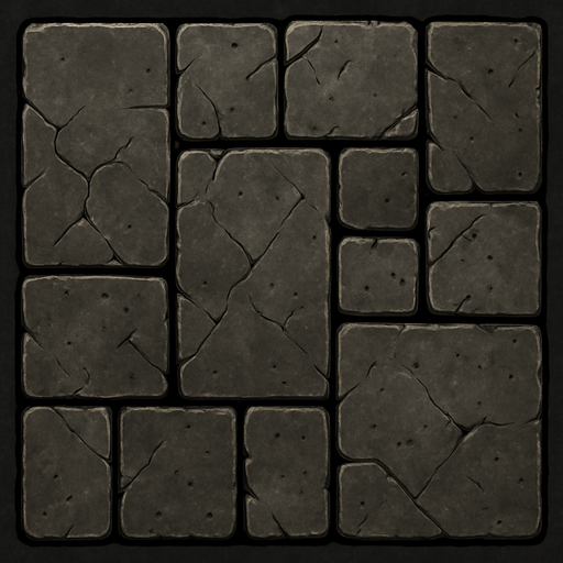 street tile on top viewing.
In-Game asset.  2d.  High contrast