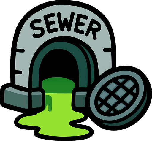 among us sewerEntrance.
In-Game asset.  2d.  High contrast.  No shadows