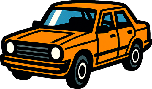 car.
In-Game asset.  2d.  High contrast.  No shadows