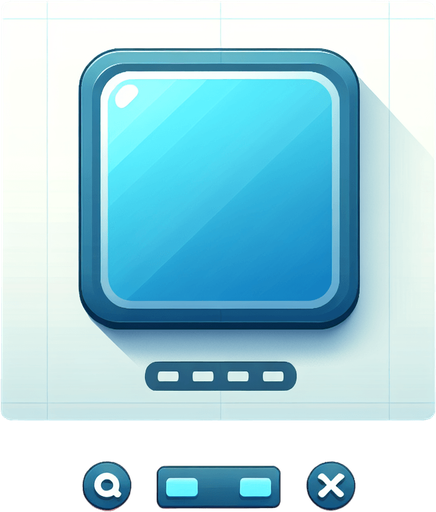 simple rectangular UI element for a panel in a quiz game..
Single Game Texture. In-Game asset. 2d. Blank background. High contrast. No shadows.