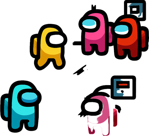 cameraView among us.
In-Game asset.  2d.  High contrast.  No shadows