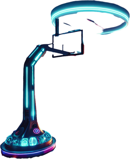 Kinda futuristic basketball court.
Background