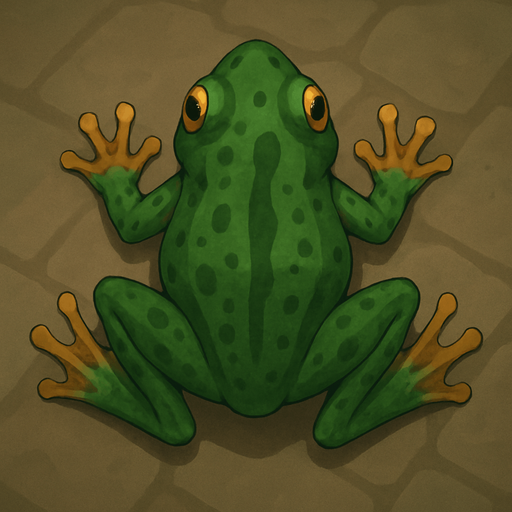 frog top view.
In-Game asset