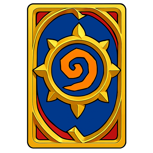 card back.
In-Game asset.  2d.  High contrast.  No shadows