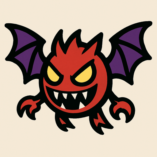 enemy_flying.
In-Game asset.  2d.  High contrast.  No shadows