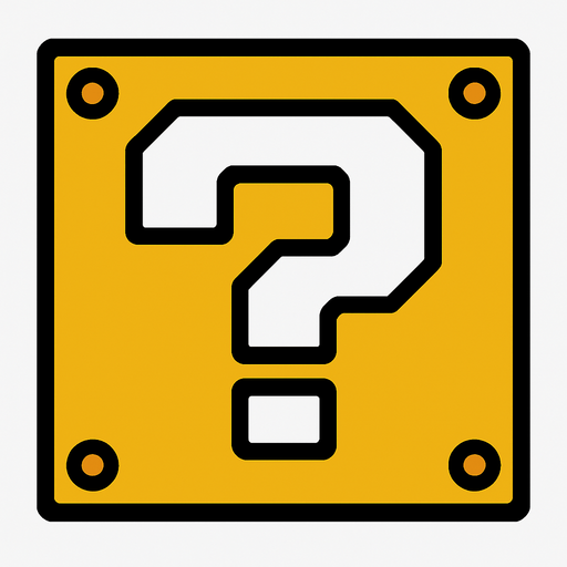 make a mario lucky bloks.
In-Game asset.  2d.  High contrast.  No shadows