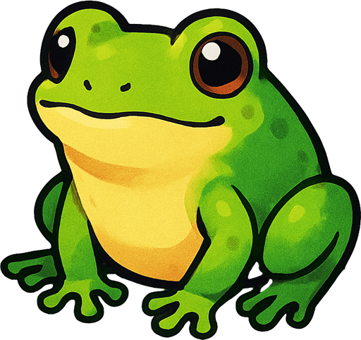 Small frog on white background.
In-Game asset.  No shadows