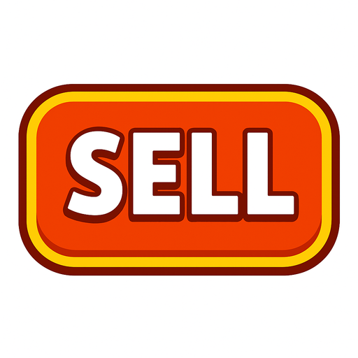 sell button.
In-Game asset.  2d.  High contrast.  No shadows