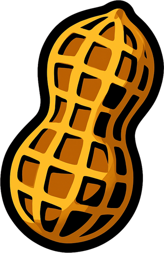 Peanut.
In-Game asset.  2d.  High contrast.  No shadows