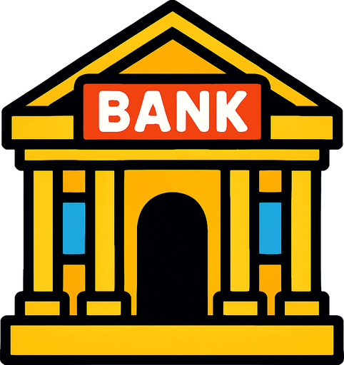 2d banka.
In-Game asset.  2d.  High contrast.  No shadows