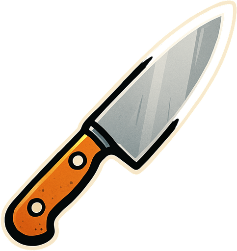 just kitchen knife pictures..
In-Game asset.  2d.  High contrast.  No shadows