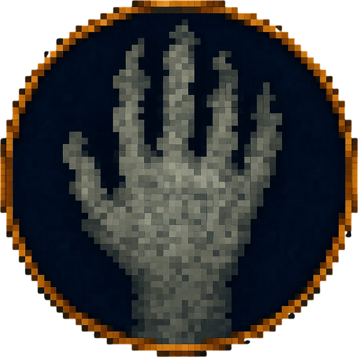 A hand with its fingers symbolizing ash