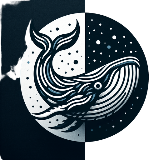 whale.
Single Game Texture.  In-Game asset.  2d.  Blank background.  High contrast.  No shadows