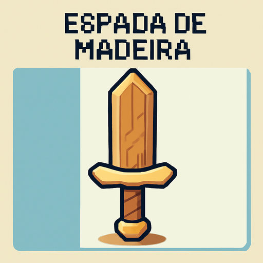 ESPADA DE MADEIRA Estilo pokémon e Digimon