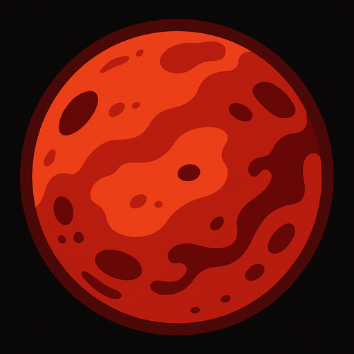 mars.
In-Game asset.  2d.  High contrast.  No shadows
