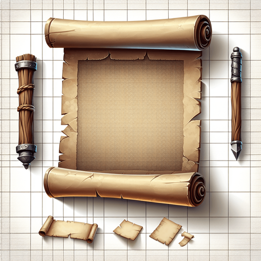 old paper scroll, blank with no writing, Single Game Texture. In-Game asset. 2d. transparent Blank background. High contrast. No shadows. Single Game Texture. In-Game asset. 2d. Blank background. High contrast. No shadows.