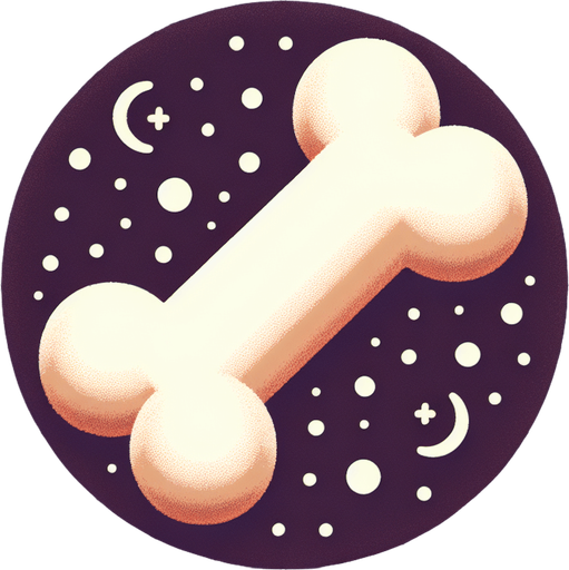 a cute looking dog toy shaped like a bone..
Single Game Texture. In-Game asset. 2d. Blank background. High contrast. No shadows.