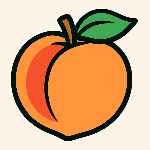 peach.
In-Game asset.  2d.  High contrast.  No shadows