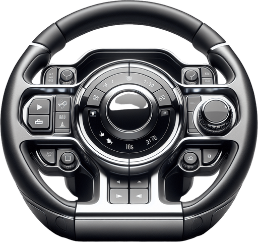Smart mini steeringWheel, front view