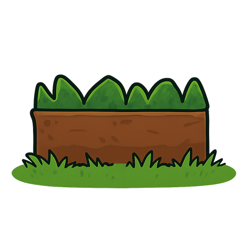 çimenli zemin. No background. Transparent background. Blank background. No shadows. 2d. In-Game asset. flat