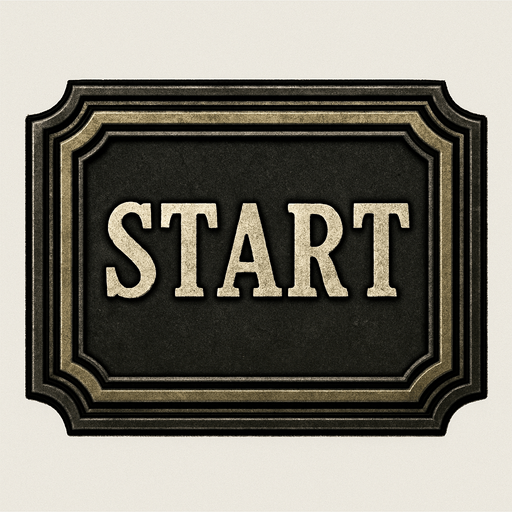 boton de inicio al estilo hoi4.
In-Game asset.  2d.  High contrast.  No shadows