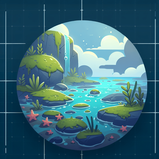 Водоросли

Анимация.
Single Game Texture. In-Game asset. 2d. Blank background. High contrast. No shadows.