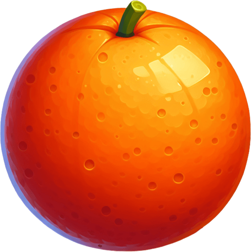animation orange.
Single Game Texture. In-Game asset. 2d. Blank background. High contrast. No shadows.