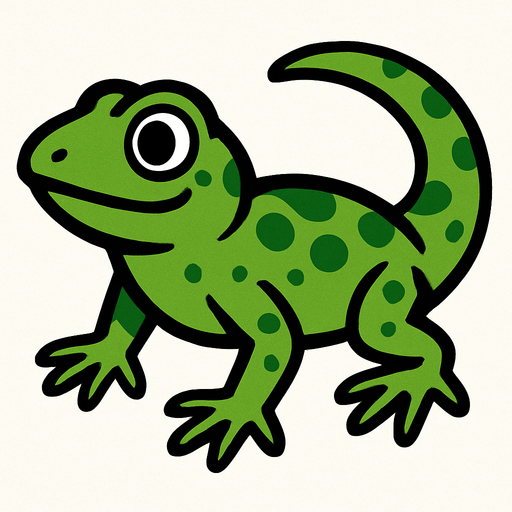 Lizard.
In-Game asset.  2d.  High contrast.  No shadows