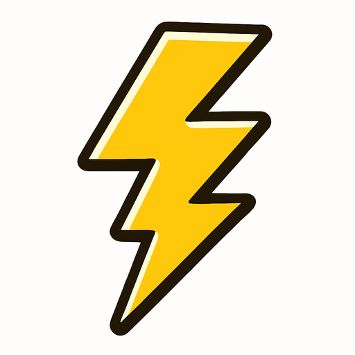 Thunder.
In-Game asset.  2d.  High contrast.  No shadows