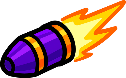 ışın mermisi.
In-Game asset.  2d.  High contrast.  No shadows