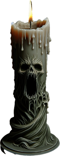 Eerie Christmas-inspired candle similar to a resident evil asset, realistic
Single Game Texture. In-Game asset. 2d. Blank background. High contrast. No shadows.