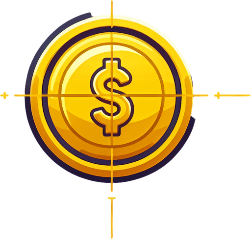 moneda de gold.
Single Game Texture.  In-Game asset.  2d.  Blank background.  High contrast.  No shadows