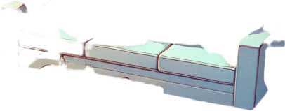 dağınık bir oturma odası, odanın içinden görünüm. 3d renkli anime, çizgi film