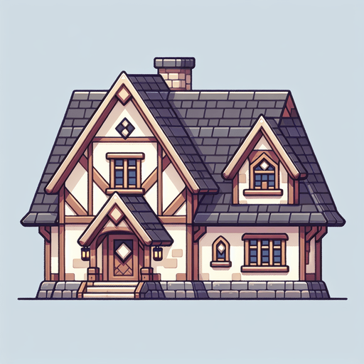 A home in a RTS and fantasy style.
Single Game Texture. In-Game asset. 2d. Blank background. High contrast. No shadows.
