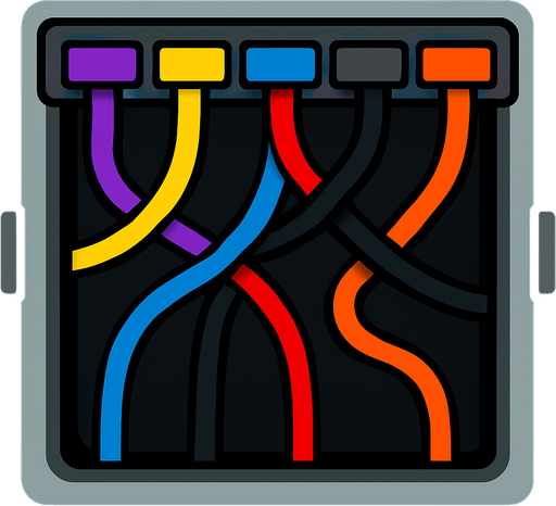 cablePanel among us.
In-Game asset.  2d.  High contrast.  No shadows
