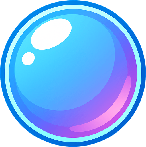 bubble.
In-Game asset.  2d.  High contrast.  No shadows