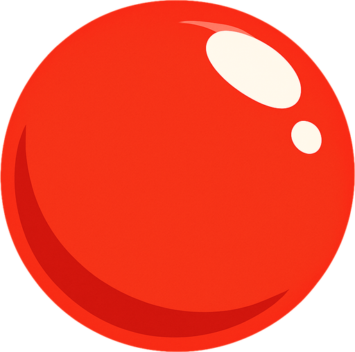 Red bubble.
In-Game asset.  2d.  High contrast.  No shadows