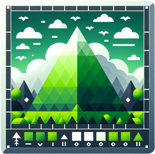 Green equilateral triangle, fills the entire picture space in width and height

Single Game Texture. In-Game asset. 2d. Blank background. High contrast. No shadows.