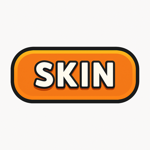 Make a skin buton.
In-Game asset.  2d.  No shadows