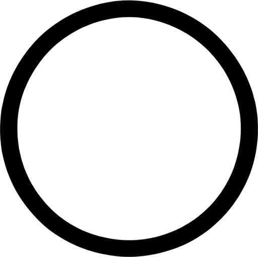 white circle with a single thin black border. flat shade. simple graphic.
Single Game Texture. In-Game asset. 2d. Blank background. High contrast. No shadows.
