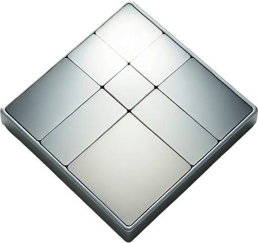 Grey-Tinted Tile: A minimalist and futuristic tile design for a Sudoku game, featuring a perfect square with a smooth, clean surface. The tile has a soft gradient, starting with a light grey center that transitions to a slightly darker grey near the edges, giving it depth and sophistication. A thin, faintly glowing silver-grey border surrounds the tile, adding a subtle futuristic touch while maintaining a sleek and clean appearance. The surface remains blank and ready for interaction..
Single Game Texture. In-Game asset. 2d. Blank background. High contrast. No shadows.