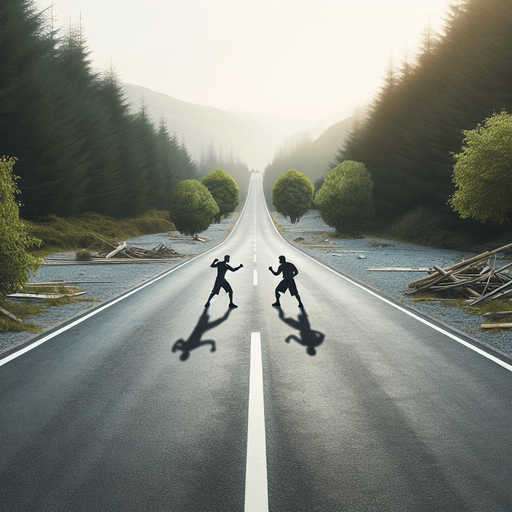 boş bir yol.
kavga için ideal boş bir yol arkaplanı