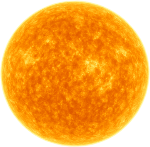 realistic sun.
In-Game asset.  2d.  High contrast.  No shadows