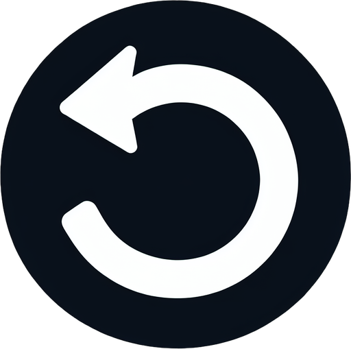 white round back arrow.
UI element