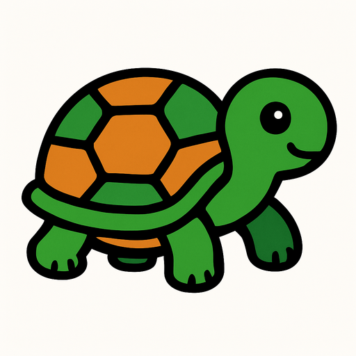 Turtle.
In-Game asset.  2d.  High contrast.  No shadows