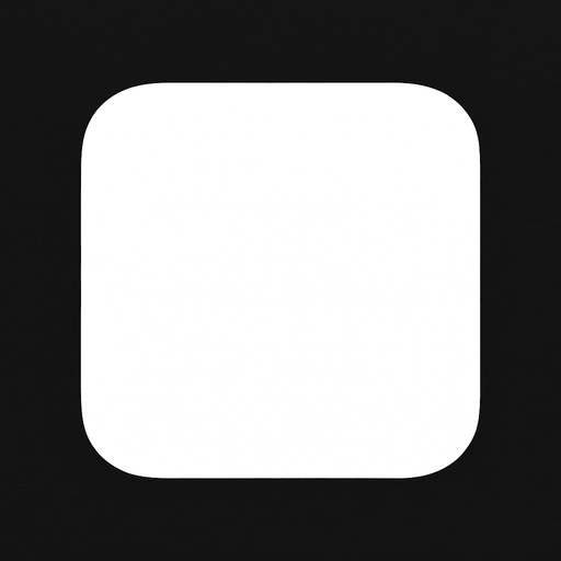 White, rounded square, simple.
In-Game asset.  2d.  High contrast.  No shadows