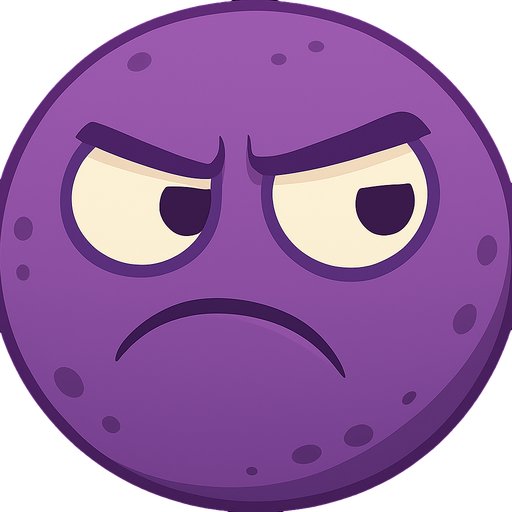 make it purple and suspicious